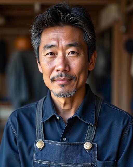 デニム職人 青木雄一氏のポートレート